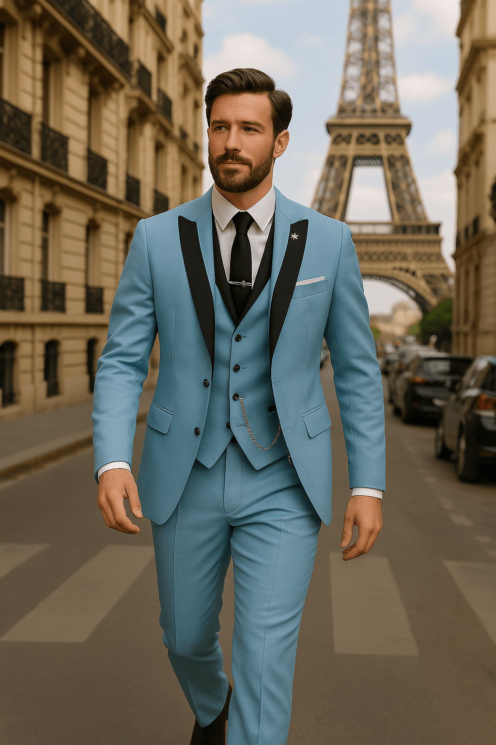 Men Spring Formal Three Piece Suit