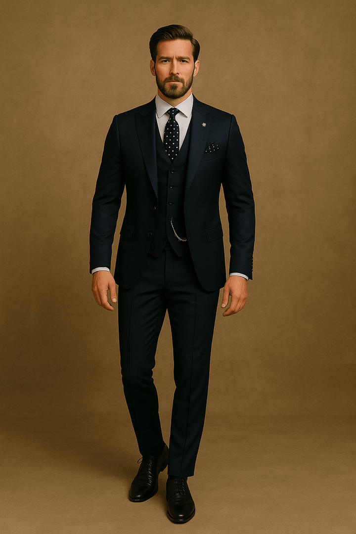 Men Spring Formal Three Piece Suit