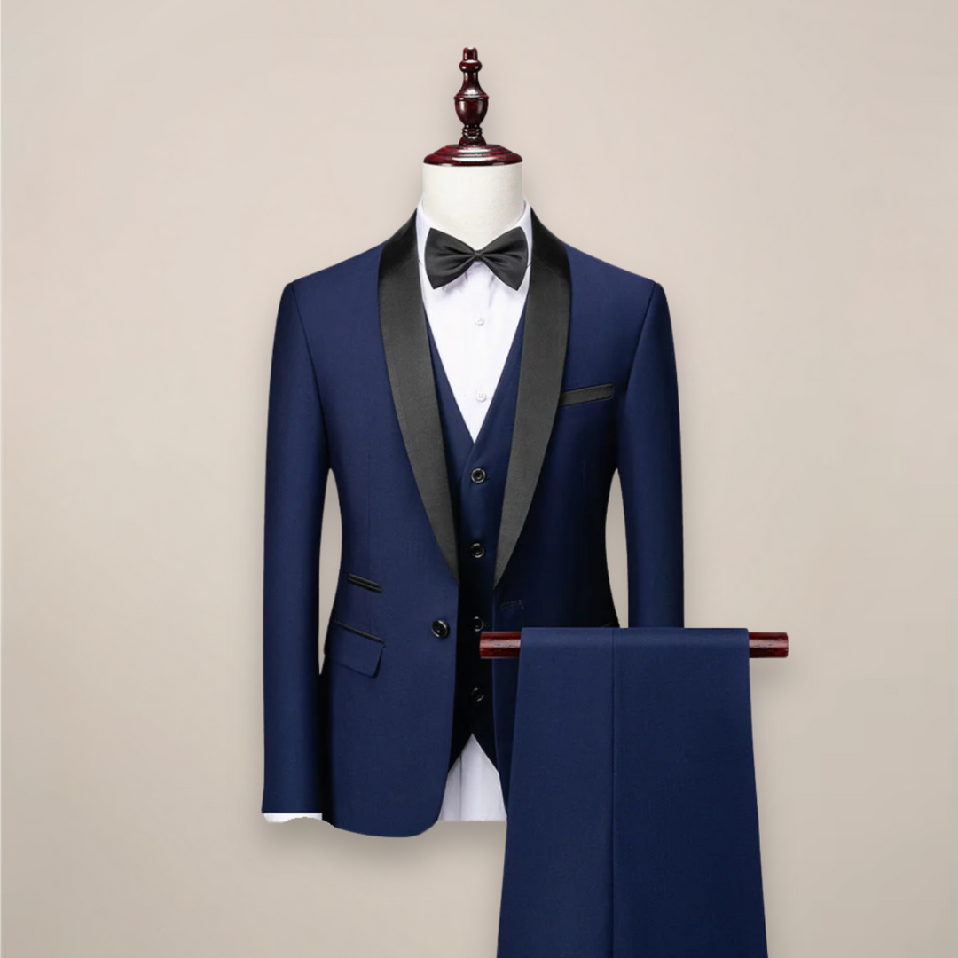 Men's Spring Formal Three-Piece Tuxedo Suit