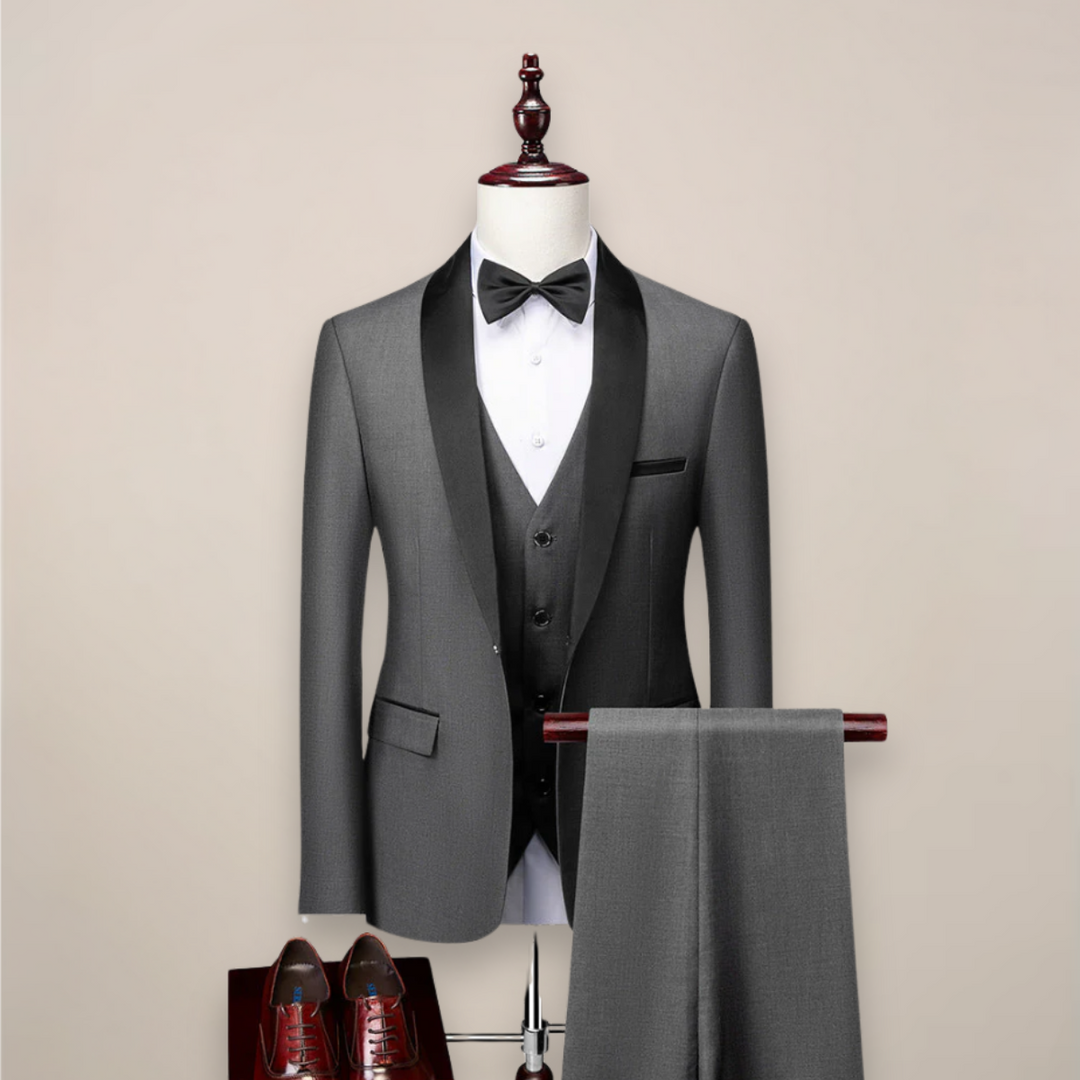Men's Spring Formal Three-Piece Tuxedo Suit
