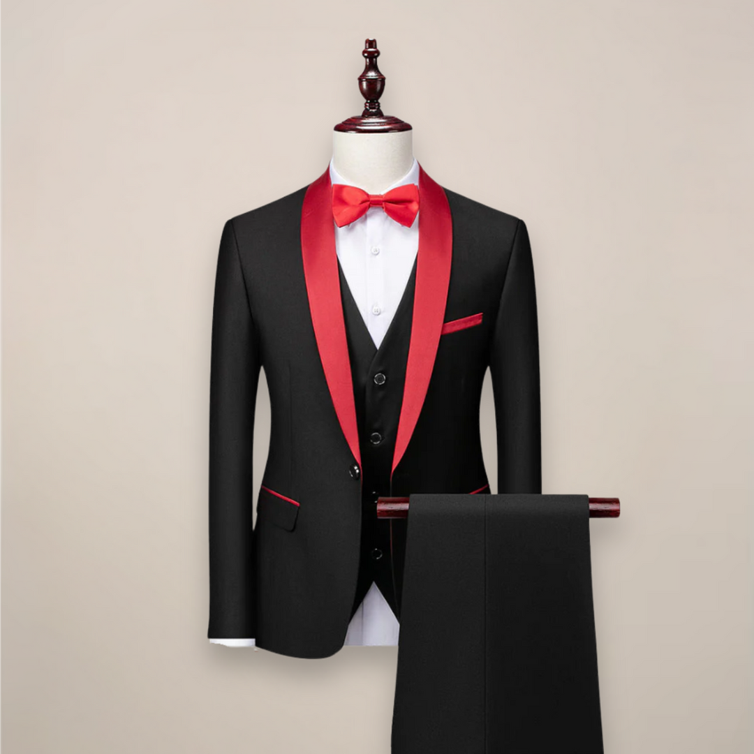 Men's Spring Formal Three-Piece Tuxedo Suit