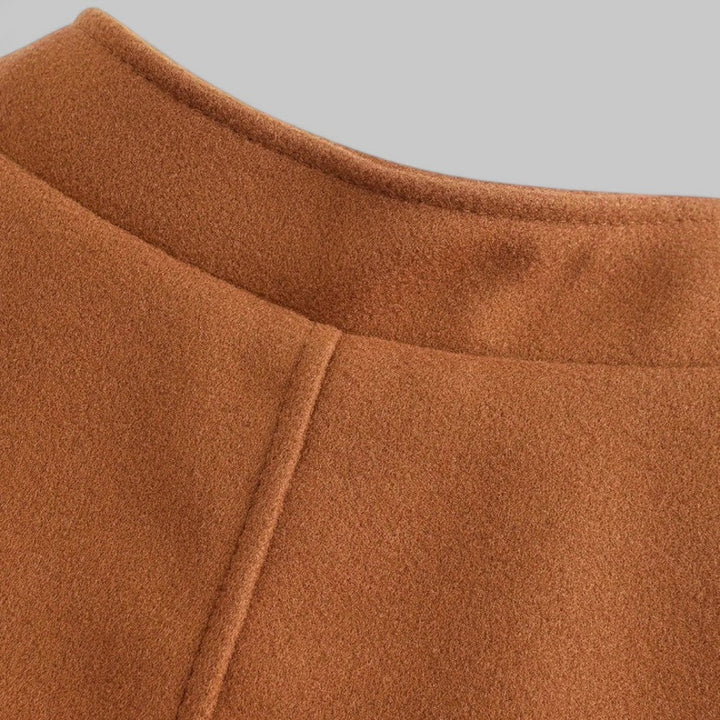 Men's Minimalist Button-Front Winter Coat