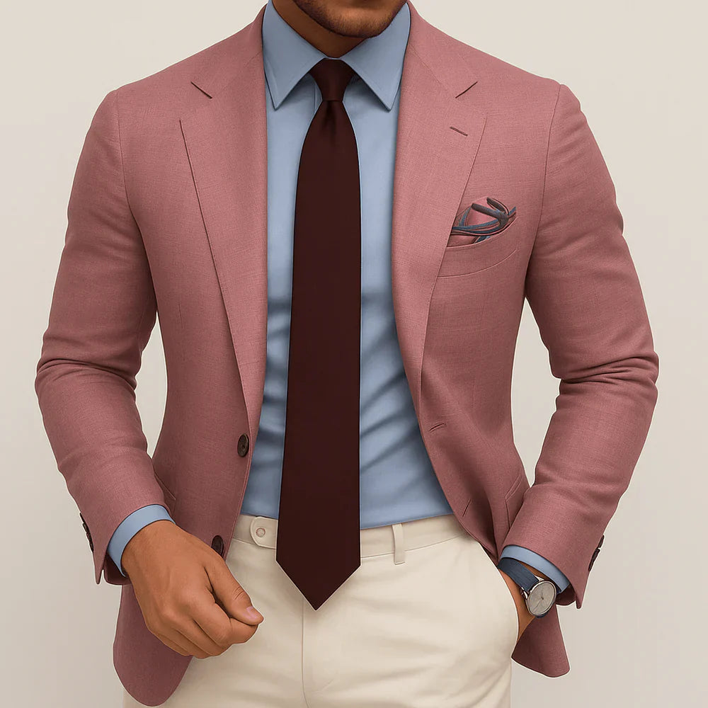 Men’s Tailored Blazer – Tailored Formal Suit Jacket