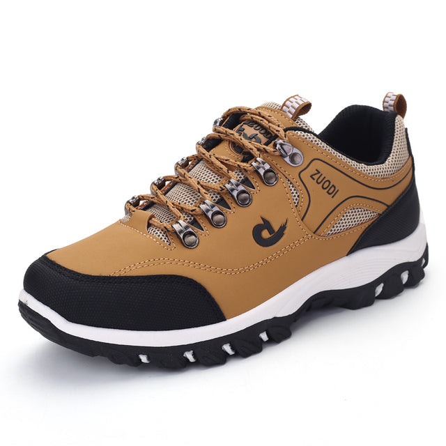 Men’s Lightweight Outdoor Hiking Shoes - Breathable Lace-Up Walking Trainers