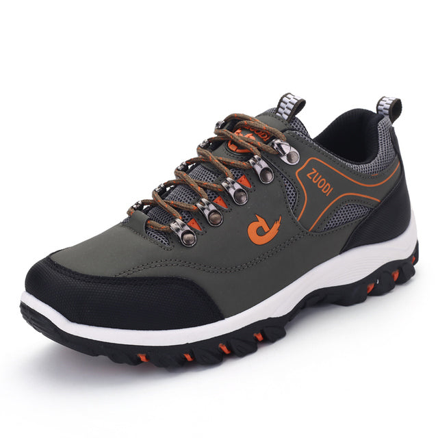 Men’s Lightweight Outdoor Hiking Shoes - Breathable Lace-Up Walking Trainers