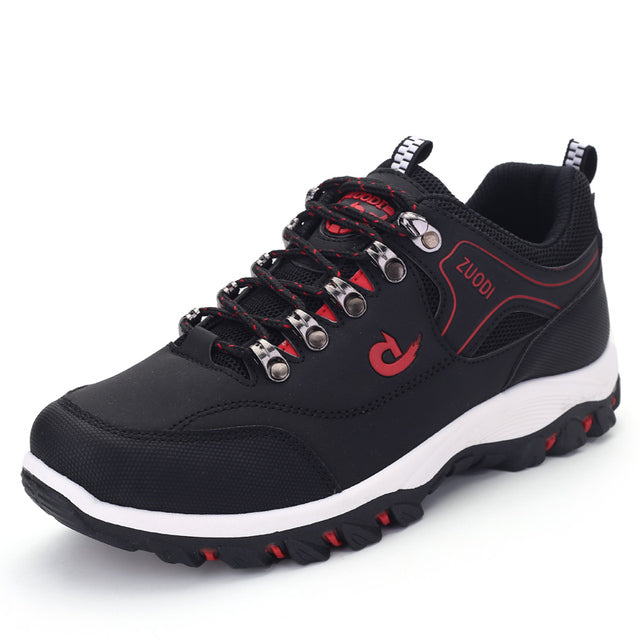 Men’s Lightweight Outdoor Hiking Shoes - Breathable Lace-Up Walking Trainers