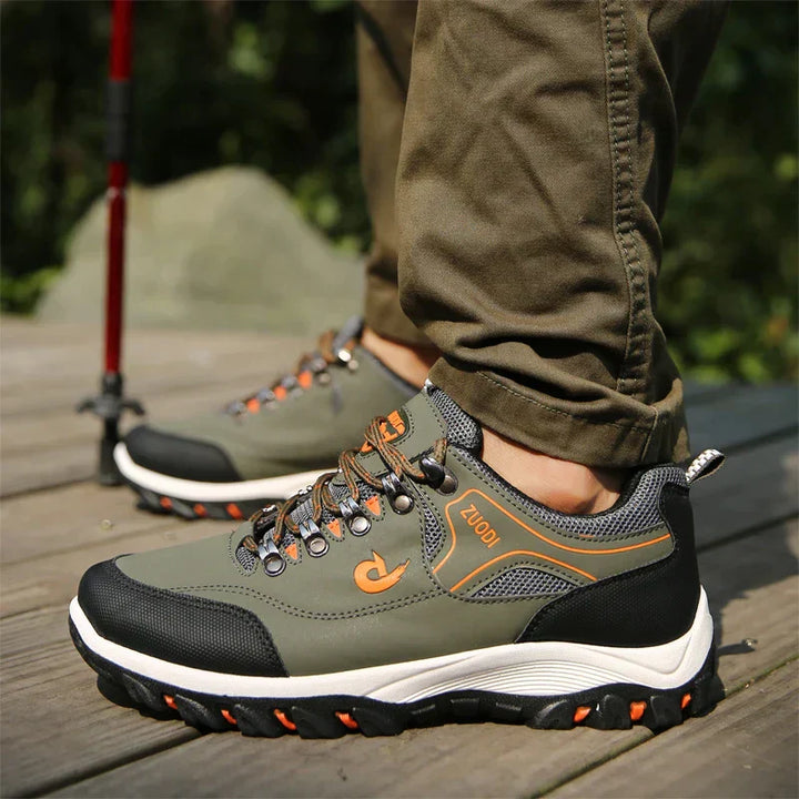 Men’s Lightweight Outdoor Hiking Shoes - Breathable Lace-Up Walking Trainers