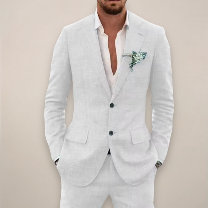 Men's Spring Notch Lapel Suit Set