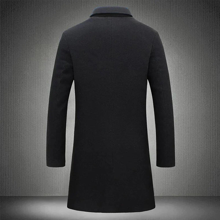 Men’s Formal Slim-Fit Long Coat