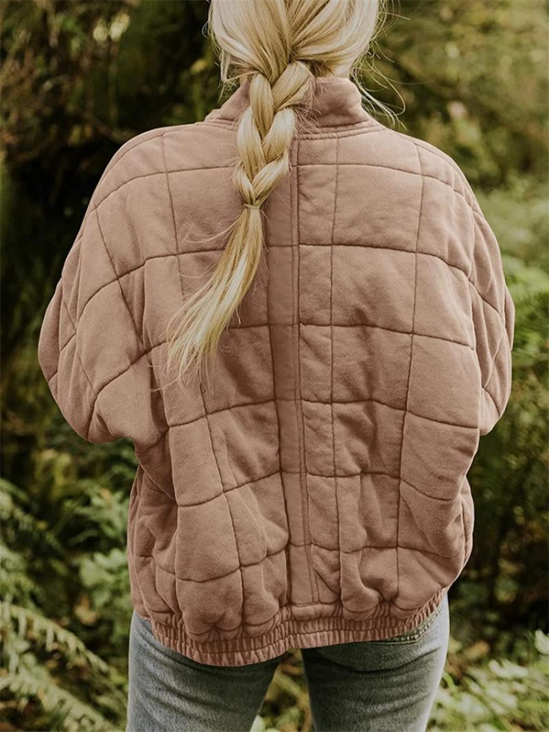 Quilted Zip-Front Jacket