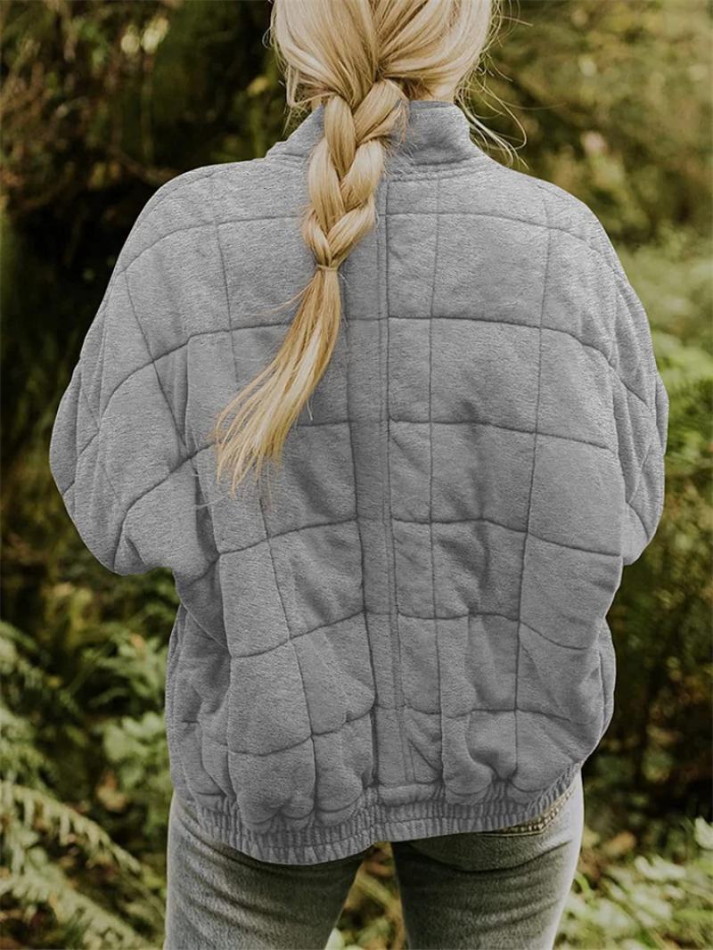 Quilted Zip-Front Jacket