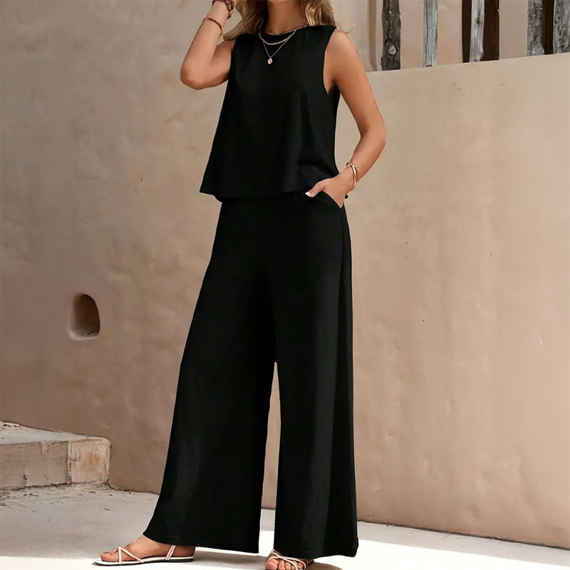Women's Solza Two-Piece Matching Top and Bottom Set