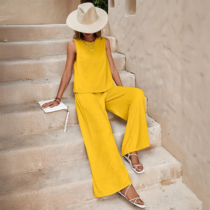 Women's Solza Two-Piece Matching Top and Bottom Set