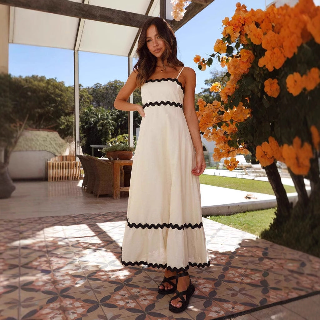 Women's A-Line Spaghetti-Strap Maxi Dress