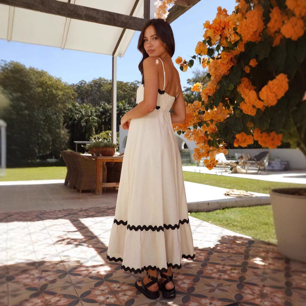 Women's A-Line Spaghetti-Strap Maxi Dress
