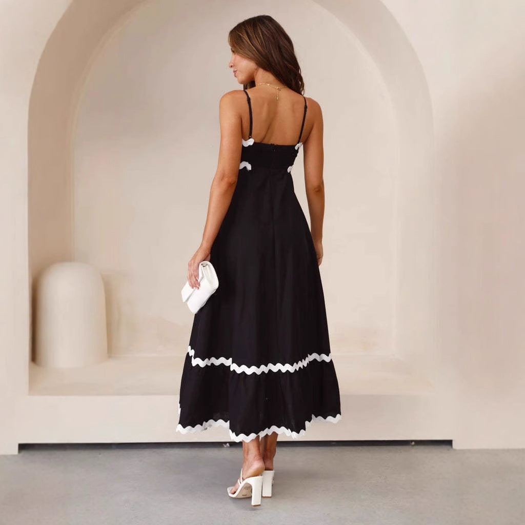 Women's A-Line Spaghetti-Strap Maxi Dress