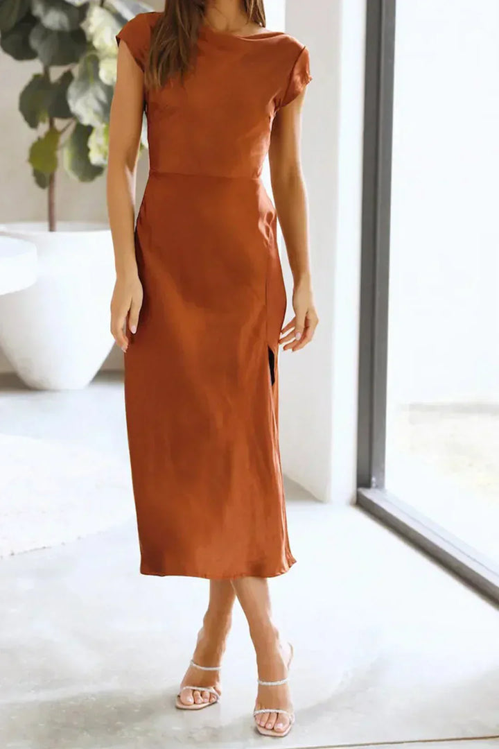 Women's Minimalist Midi Slip Dress