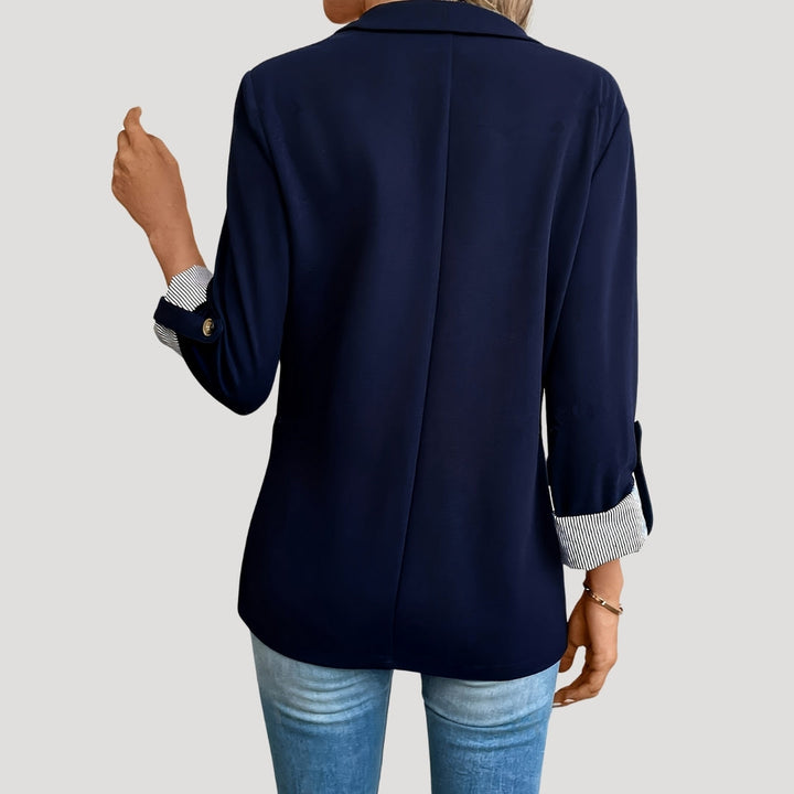 Women's Tailored Single-Breasted Roll-Up Blazer