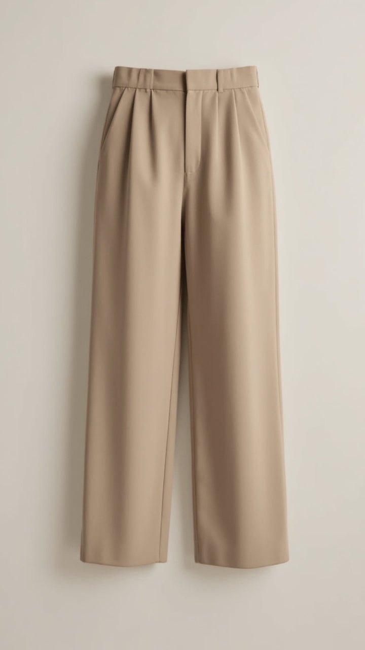 Women's High-Waisted Wide-Leg Trousers