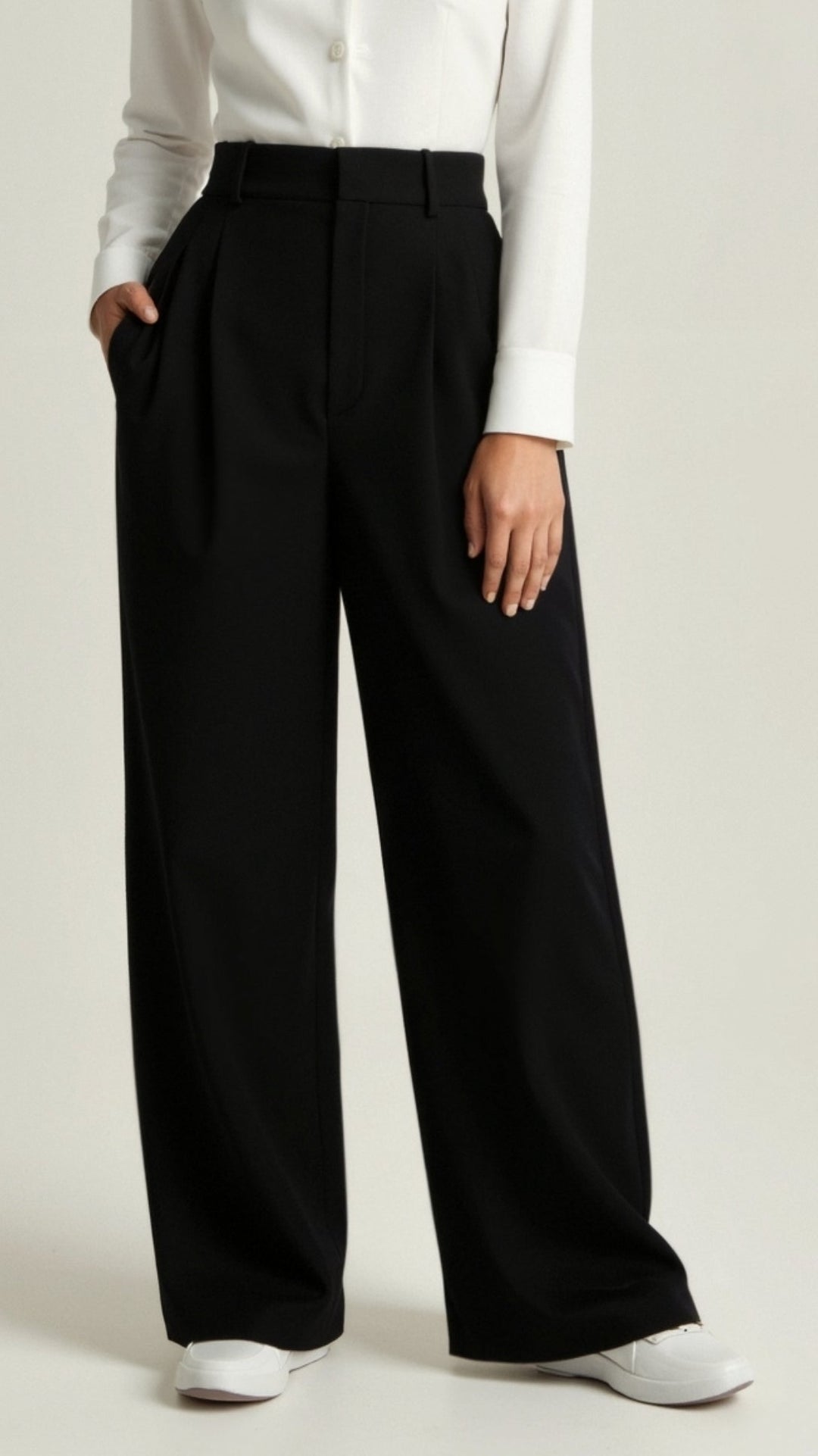 Women's High-Waisted Wide-Leg Trousers