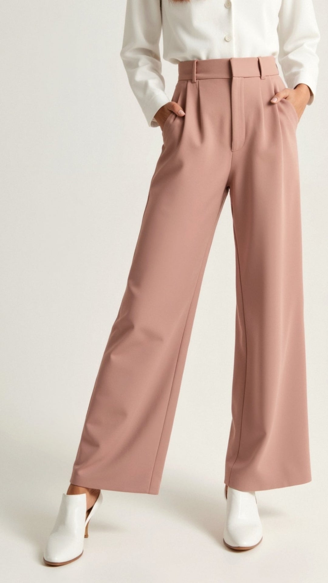 Women's High-Waisted Wide-Leg Trousers