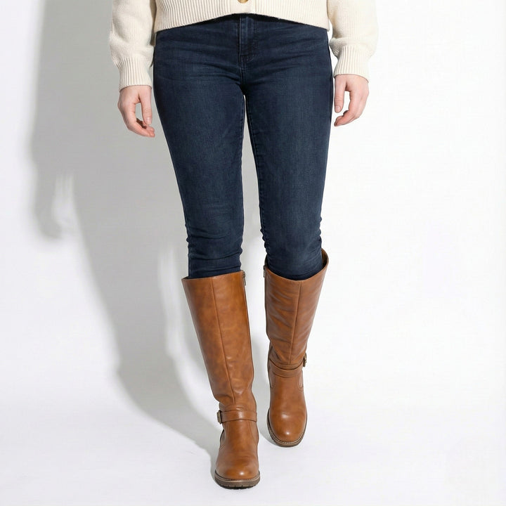 Aurela Women’s Leather Supportive Knee-High Boots