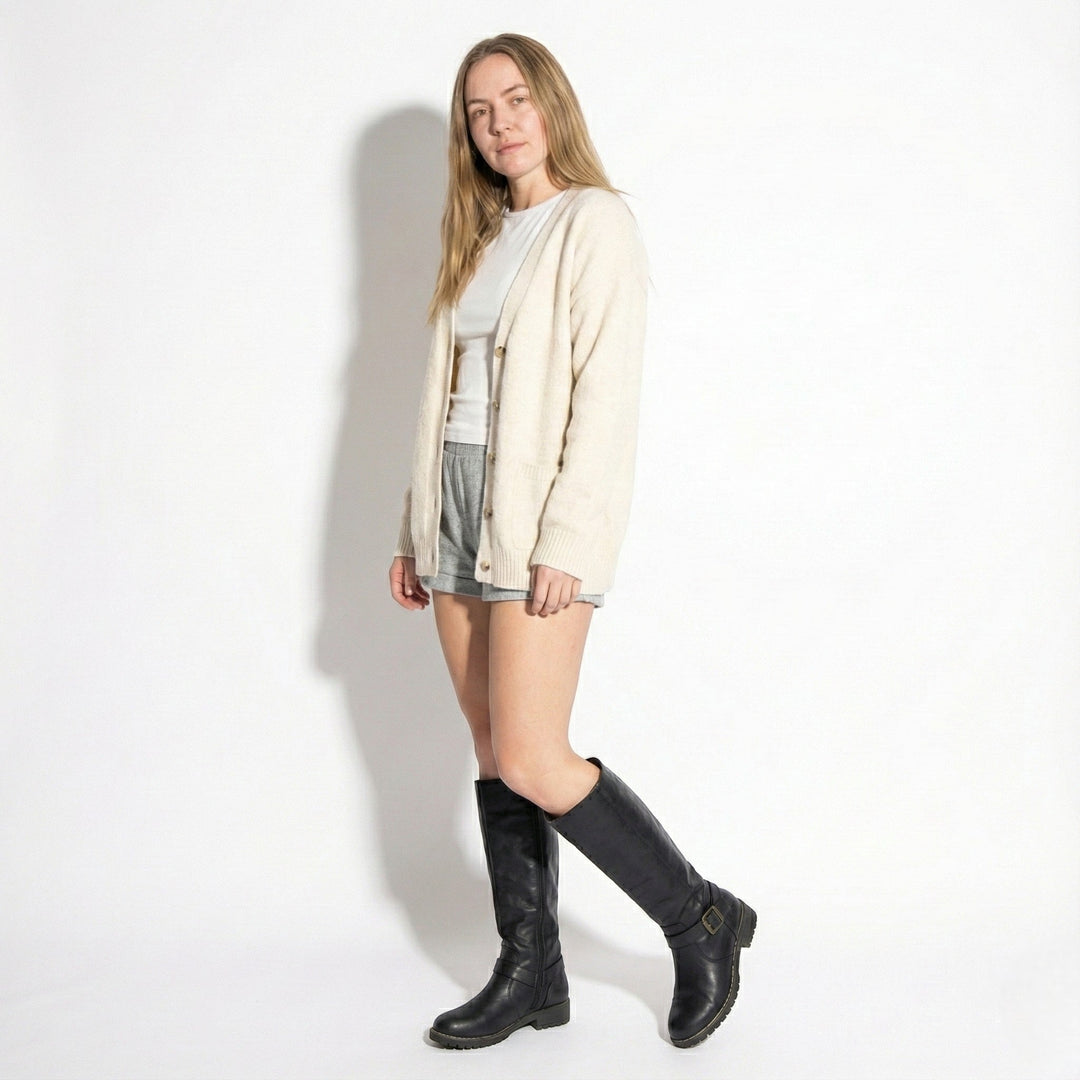 Aurela Women’s Leather Supportive Knee-High Boots