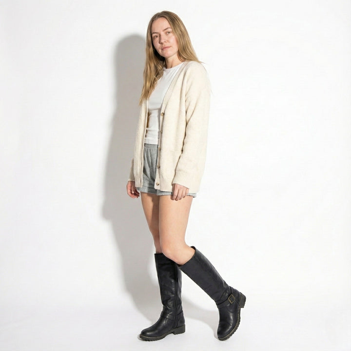 Aurela Women’s Leather Supportive Knee-High Boots