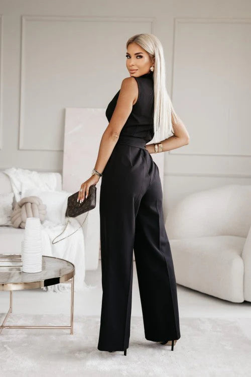 Women’s Tailored Belted Jumpsuit