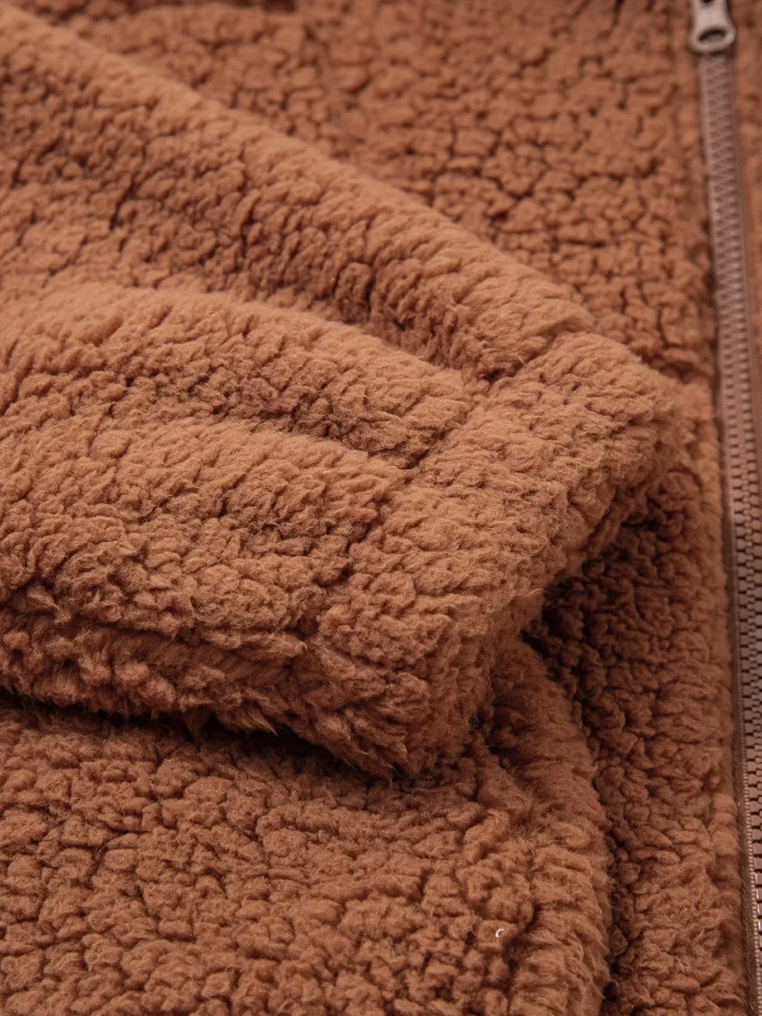 Marjorie Women’s Relaxed-Fit Zip-Up Teddy Jacket