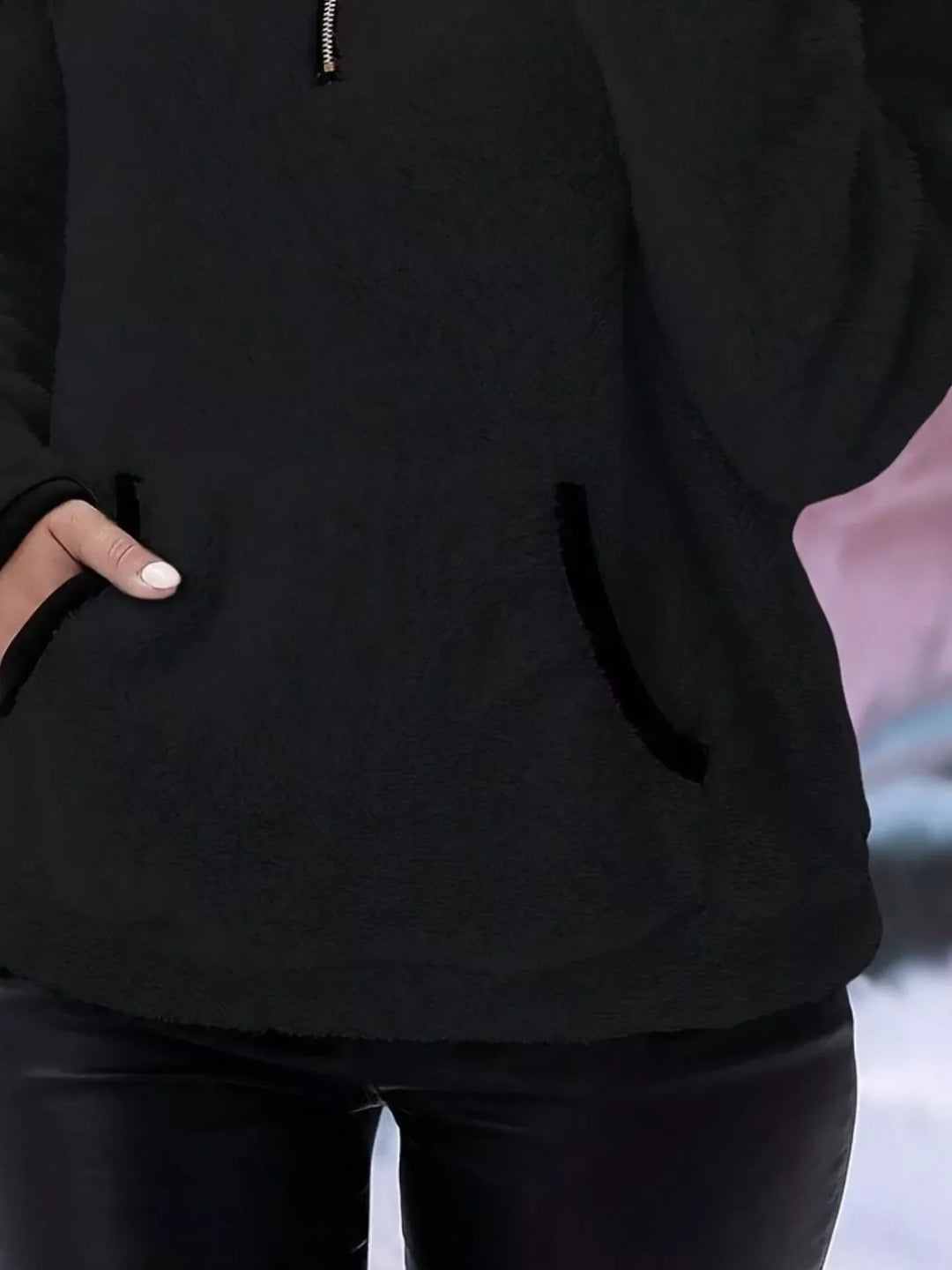 Women’s Half-Zip Teddy Fleece Pullover