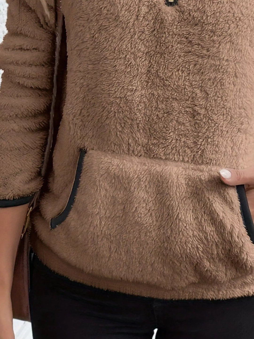 Women’s Half-Zip Teddy Fleece Pullover