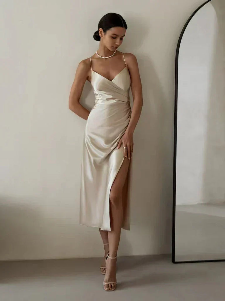 Women's Thin-Strap Wrap Dress