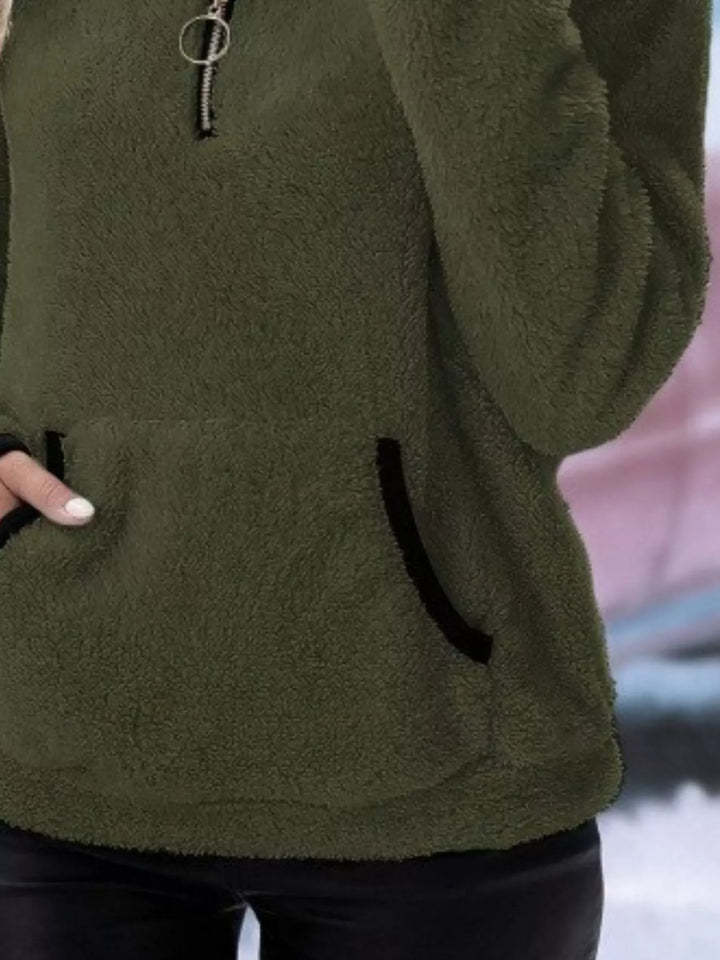 Women’s Half-Zip Teddy Fleece Pullover