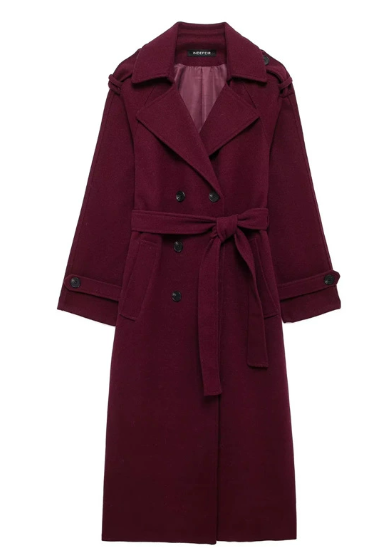 Women’s Vivienne Belted Wool Trench Coat