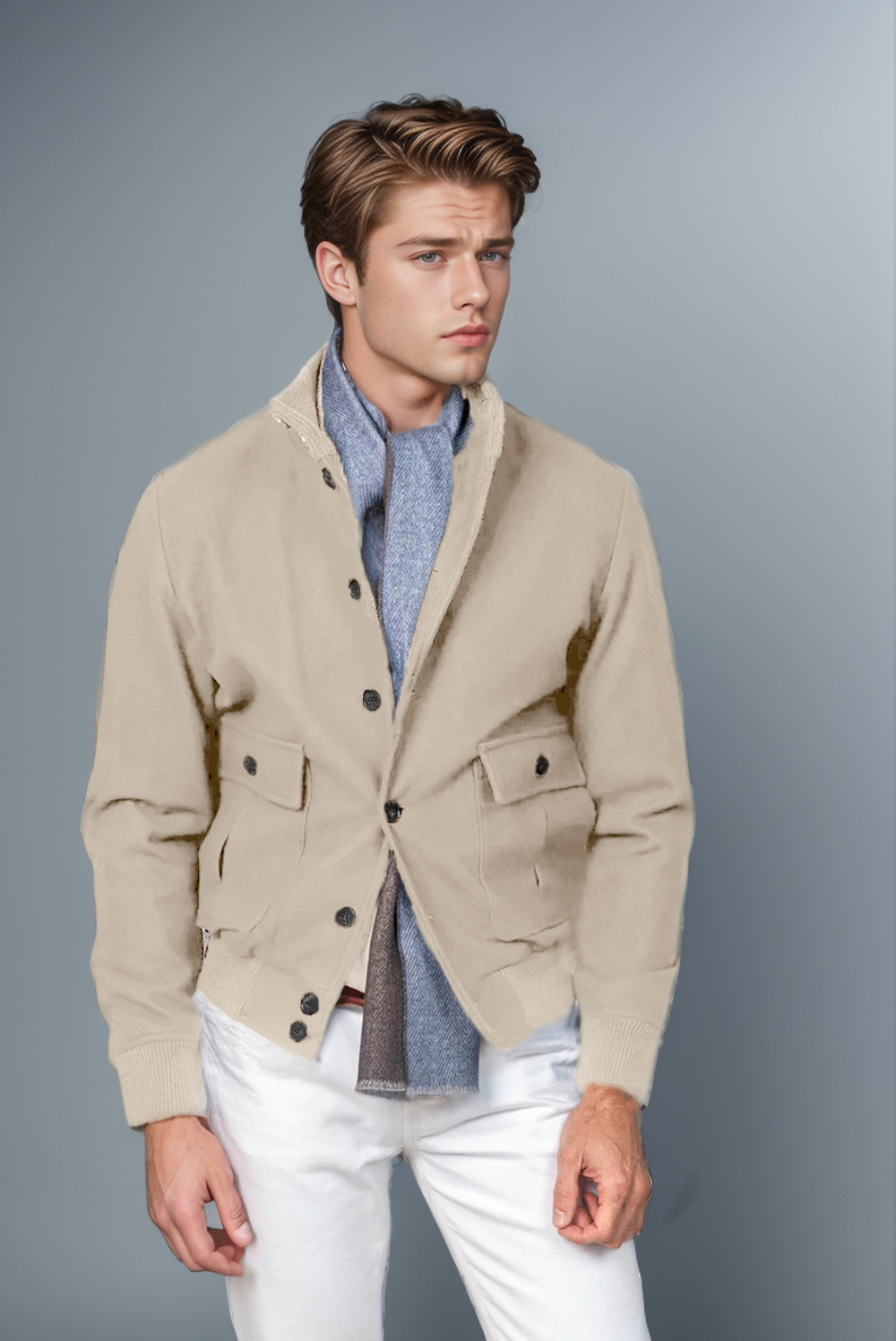 Men’s Harrington Wool Coat – Urban Classic Edit