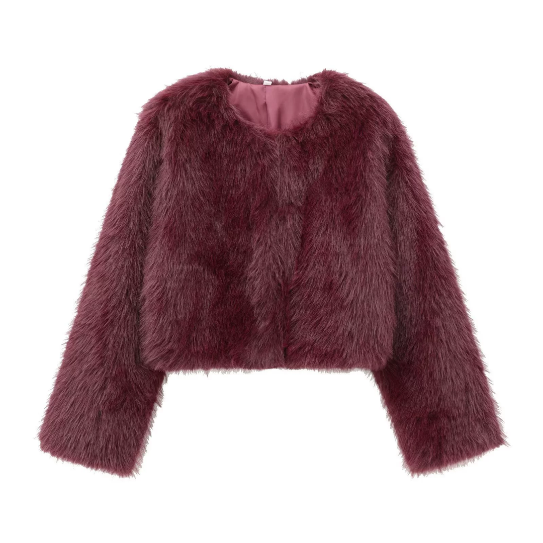Women’s Marlowe Cropped Faux Fur Jacket