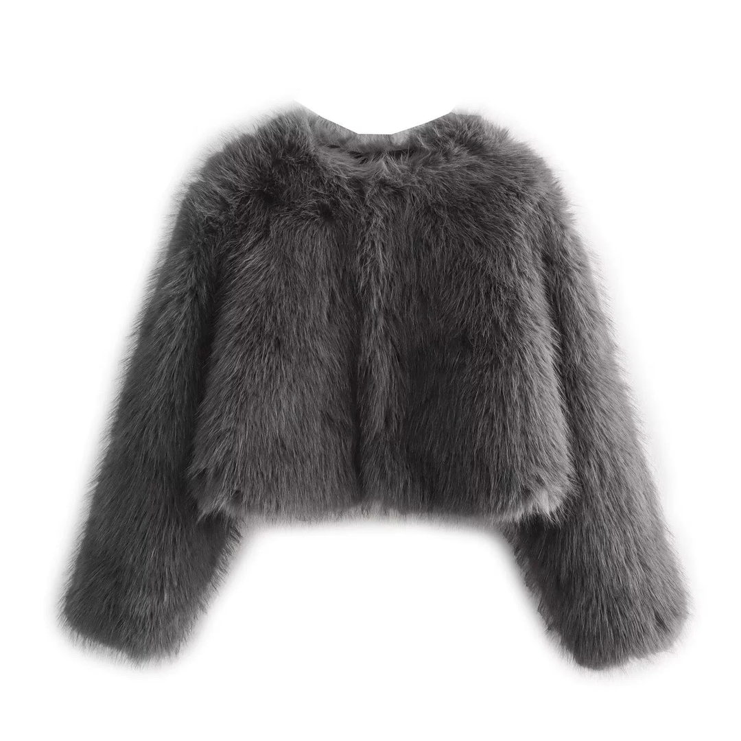 Women’s Marlowe Cropped Faux Fur Jacket