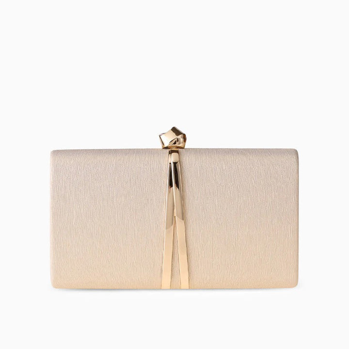 Women’s Structured Metallic Accent Clutch