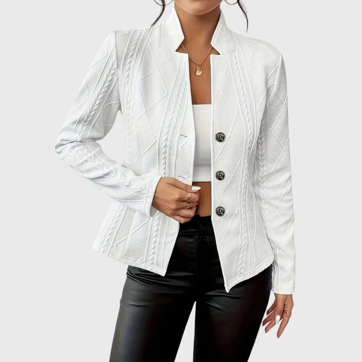 Women’s Danika Textured Button-Up Blazer
