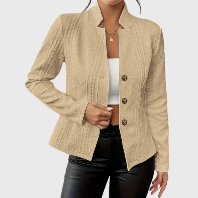 Women’s Danika Textured Button-Up Blazer