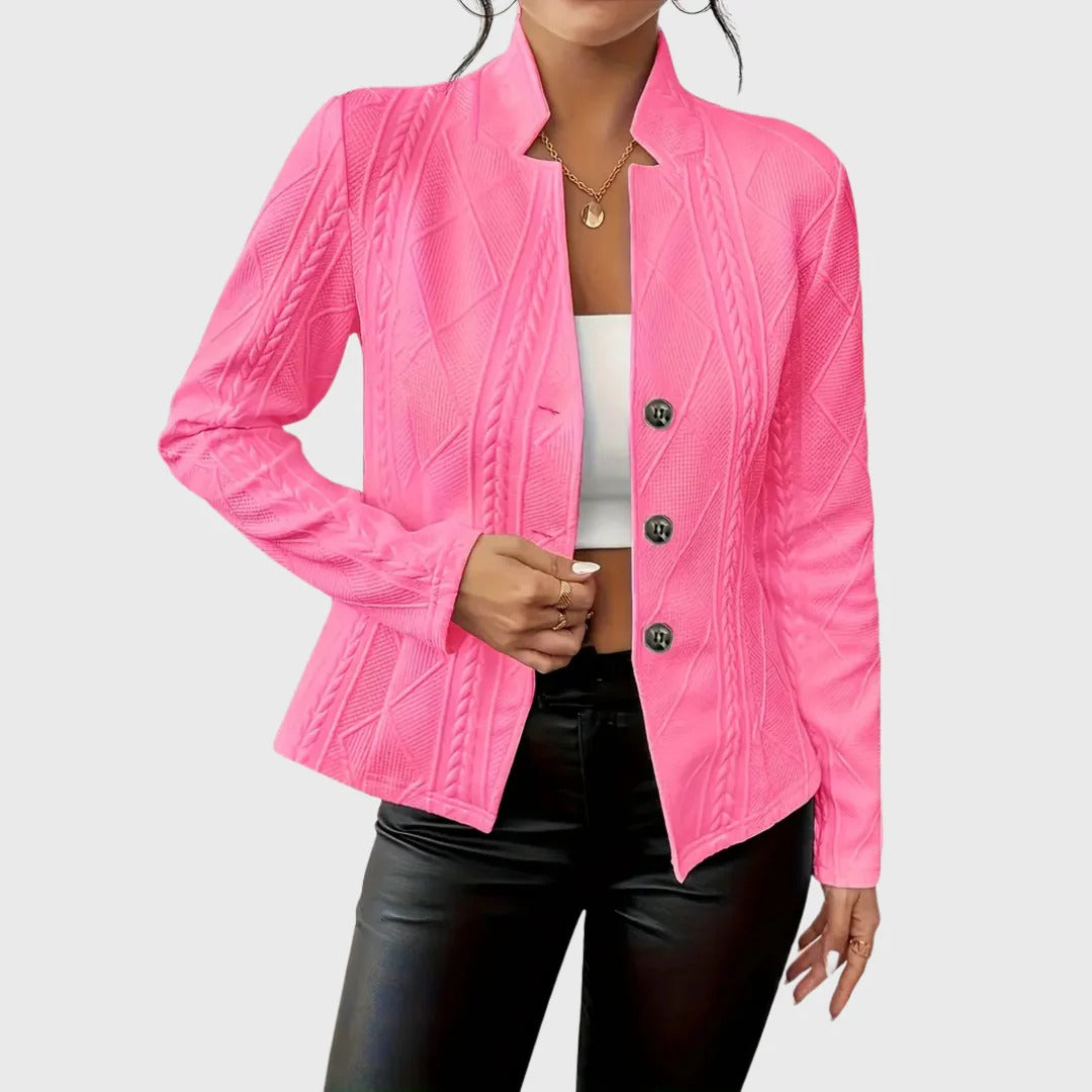 Women’s Danika Textured Button-Up Blazer