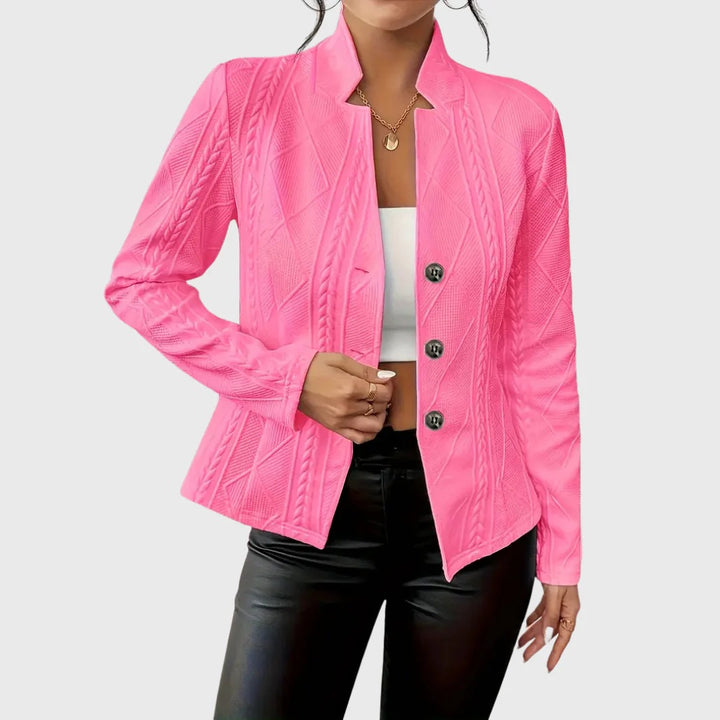 Women’s Danika Textured Button-Up Blazer