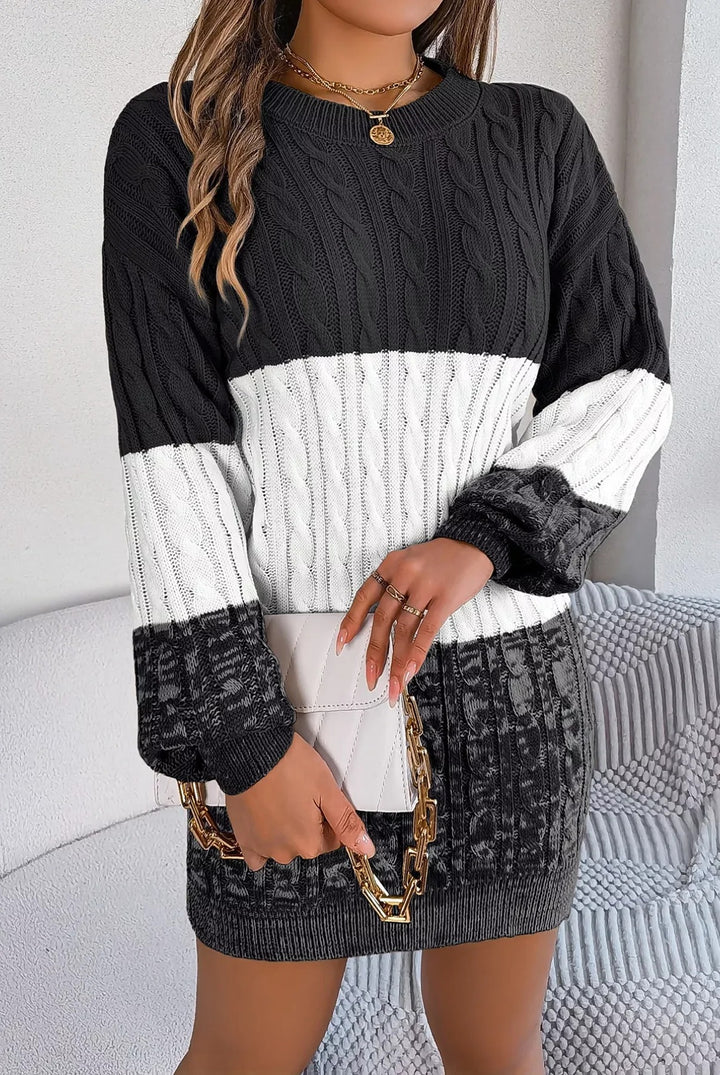 Women’s Malia Colourblock Knit Sweater Dress