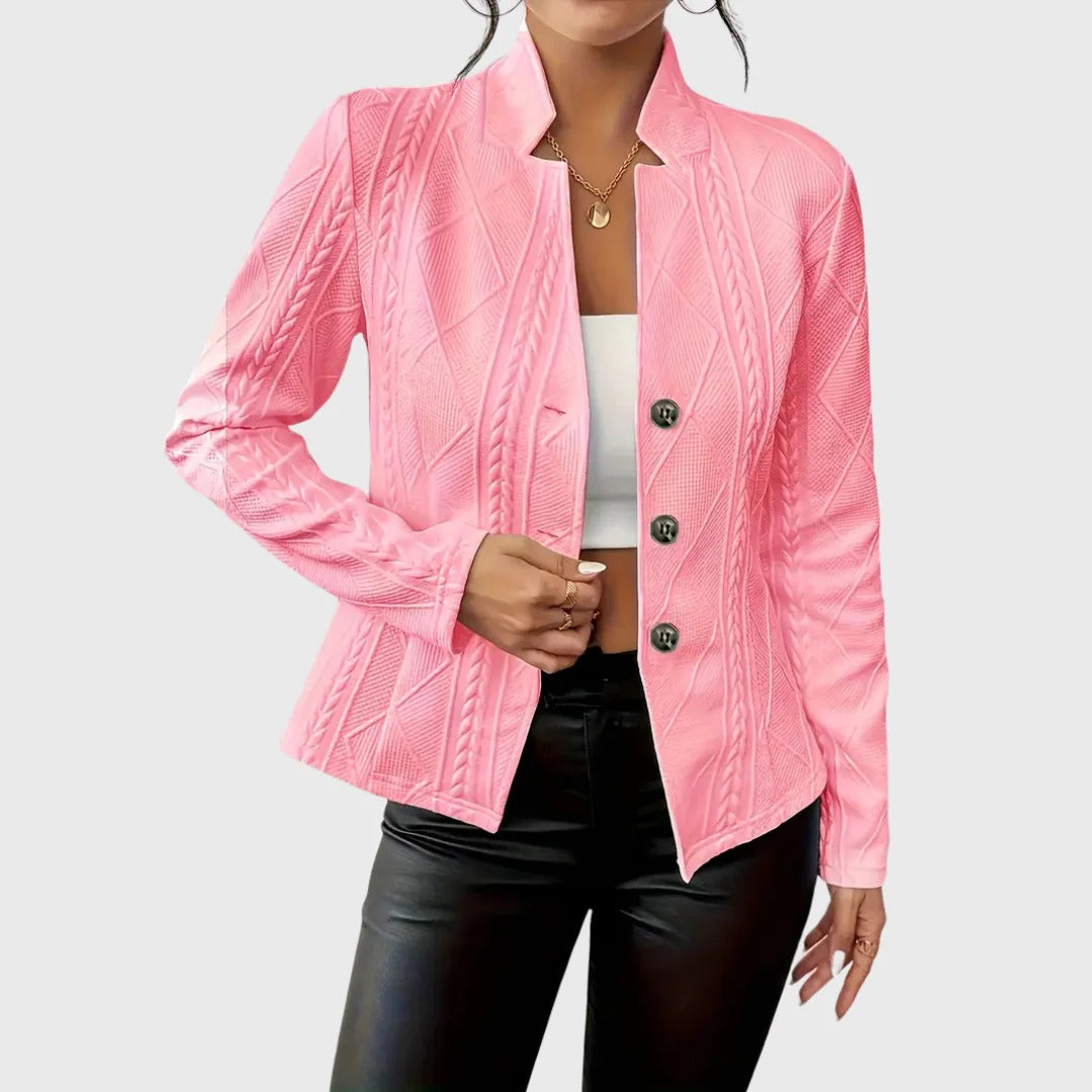 Women’s Danika Textured Button-Up Blazer