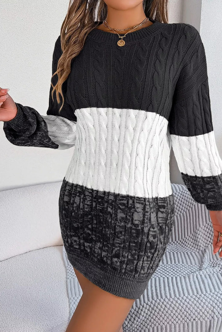 Women’s Malia Colourblock Knit Sweater Dress