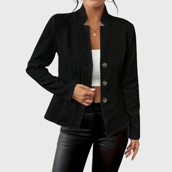 Women’s Danika Textured Button-Up Blazer