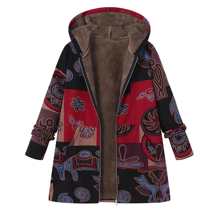 Women’s Maribel Floral Fleece-Lined Hooded Coat