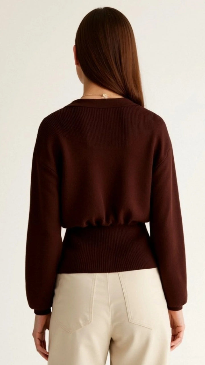 Women’s Amara Deep V Button Cardigan