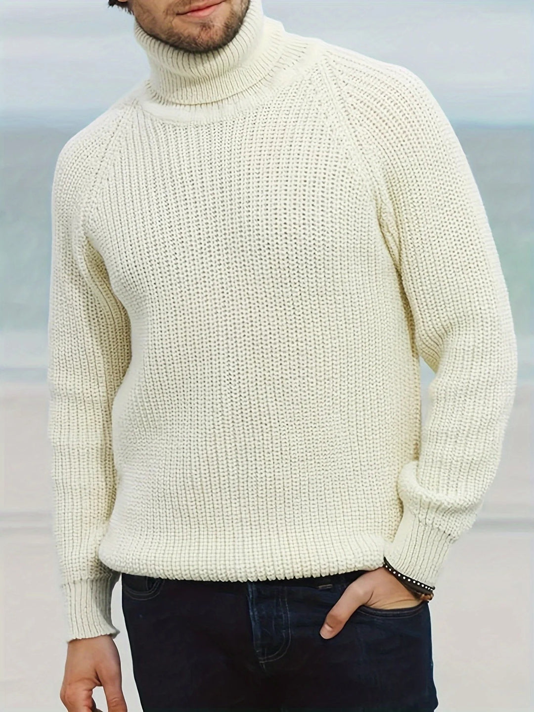 Men’s Calder Fisherman Turtleneck Sweater